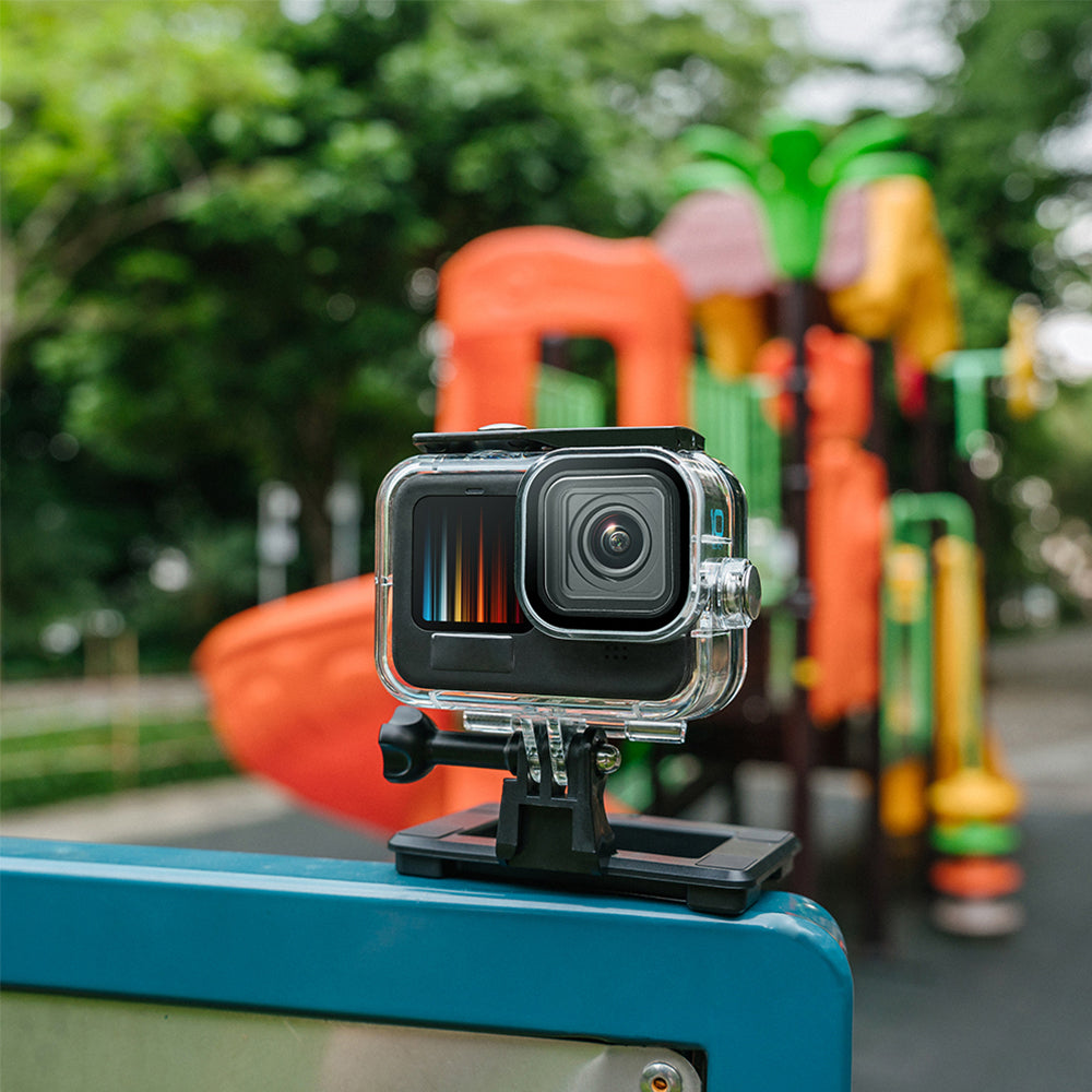 DJI-9366 Sports Camera Magnetic Bracket Action Camera Protective Frame Cage with 1 / 4 inch Screw, Cold Shoe for Selfie Stick, Tripod, Microphone