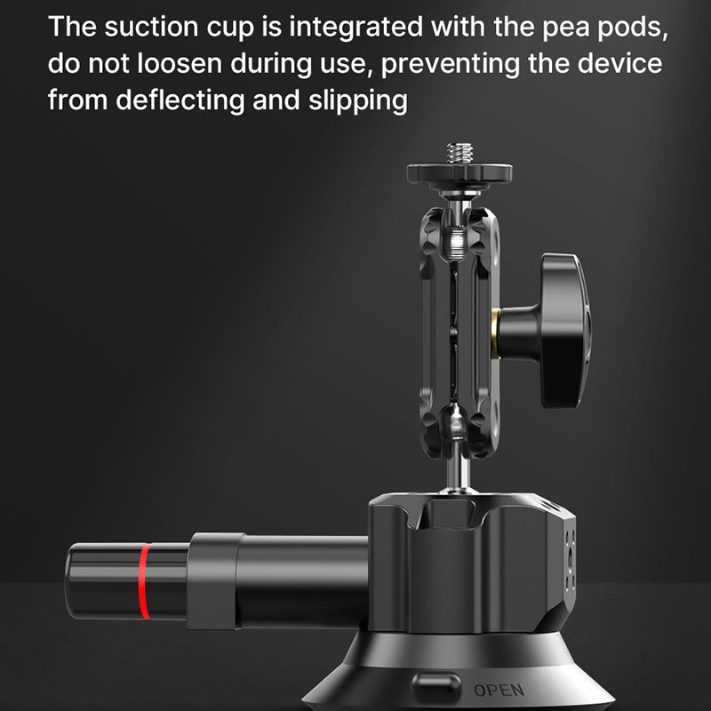 ULANZI SC-01 3-inch Suction Cup Mount for 360° Rotatable Ballheads with Phone Clip for GoPro Hero / iPhone