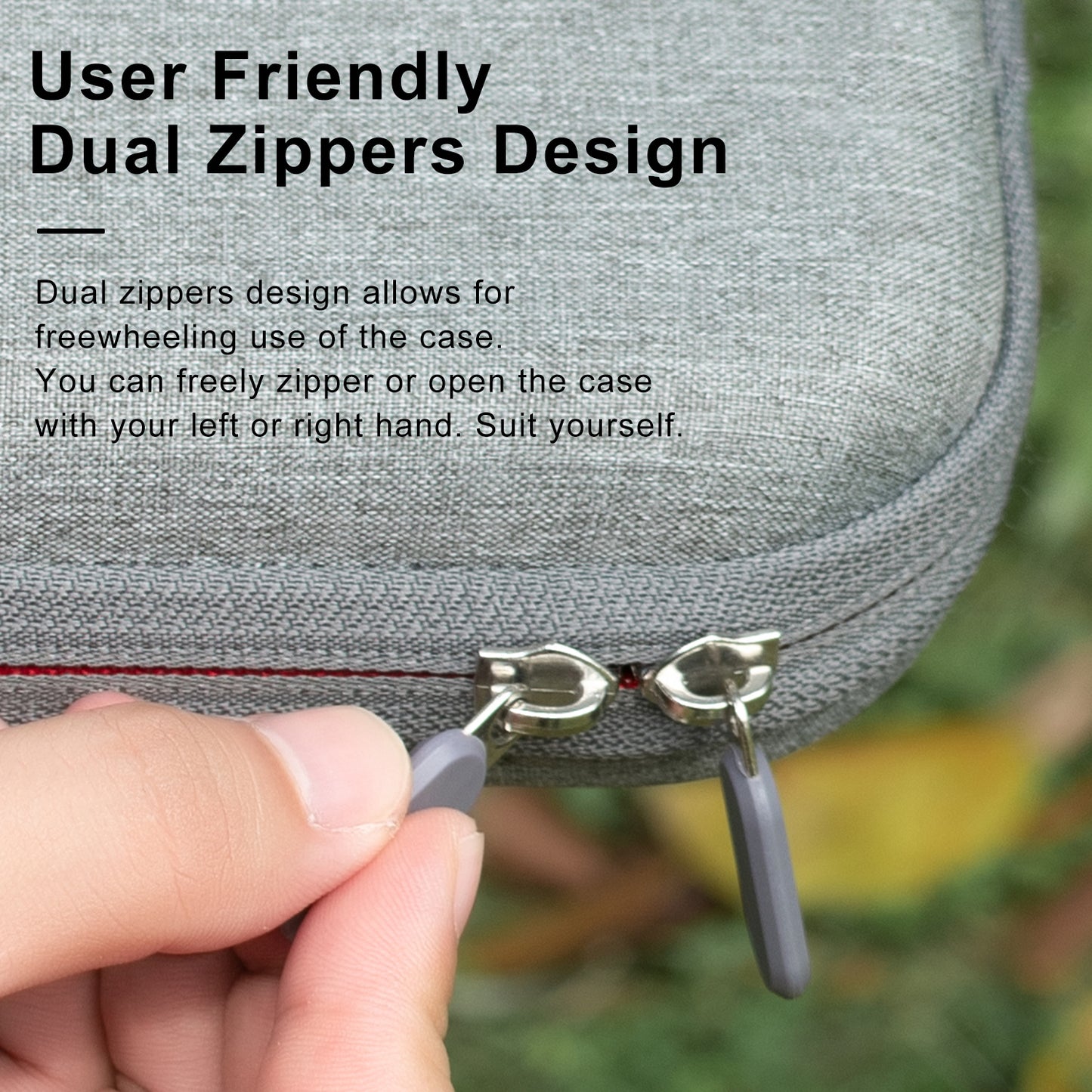 Uniqkart Storage Bag for Insta360 GO 3 Camera EVA+Fleece Carrying Case with Detachable Inner Tray, Size M