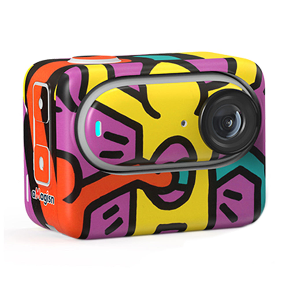 Uniqkart For Insta360 GO 3 Adhesive Pattern Design Sticker Decoration Camera Body Protector Sticky Paper Decor - Graffiti