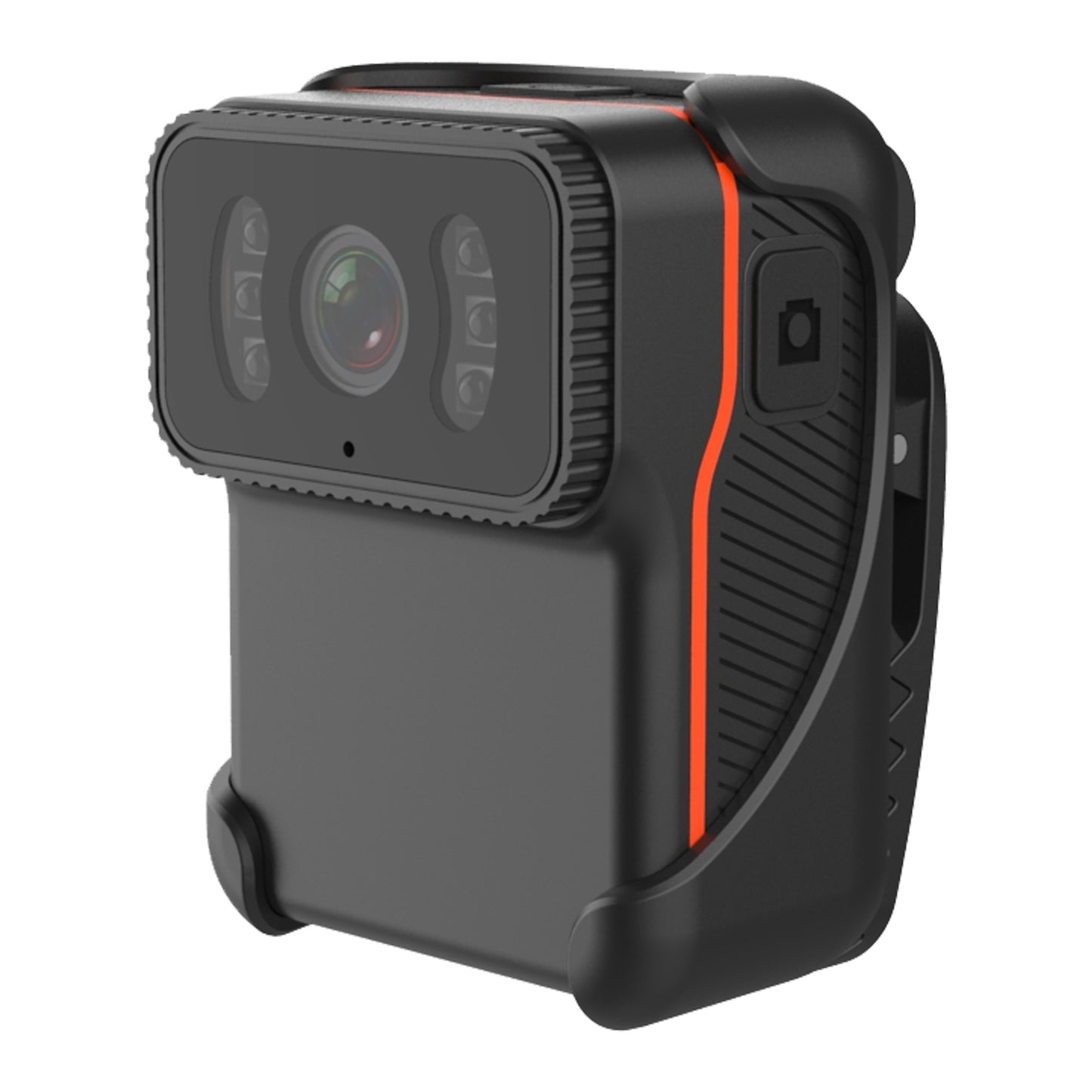 CS02 Portable 1080P Waterproof Full HD WiFi Camera DV Action Camera Law Enforcement Night Vision Video Recorder - Black/Orange