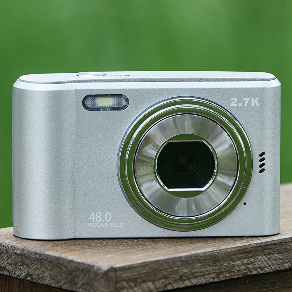 M2 Small HD Digital Camera 2.4 inch IPS Screen Portable Camera Support TF Card for Beginners - Silver