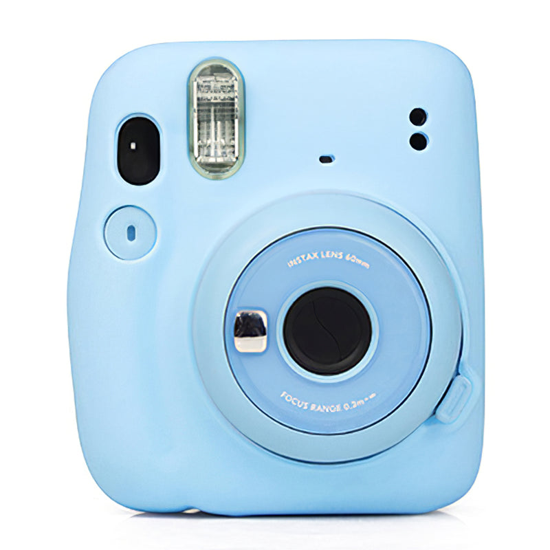 Silicone Camera Case for Instax Mini 11 Portable Protective Cover - Blue