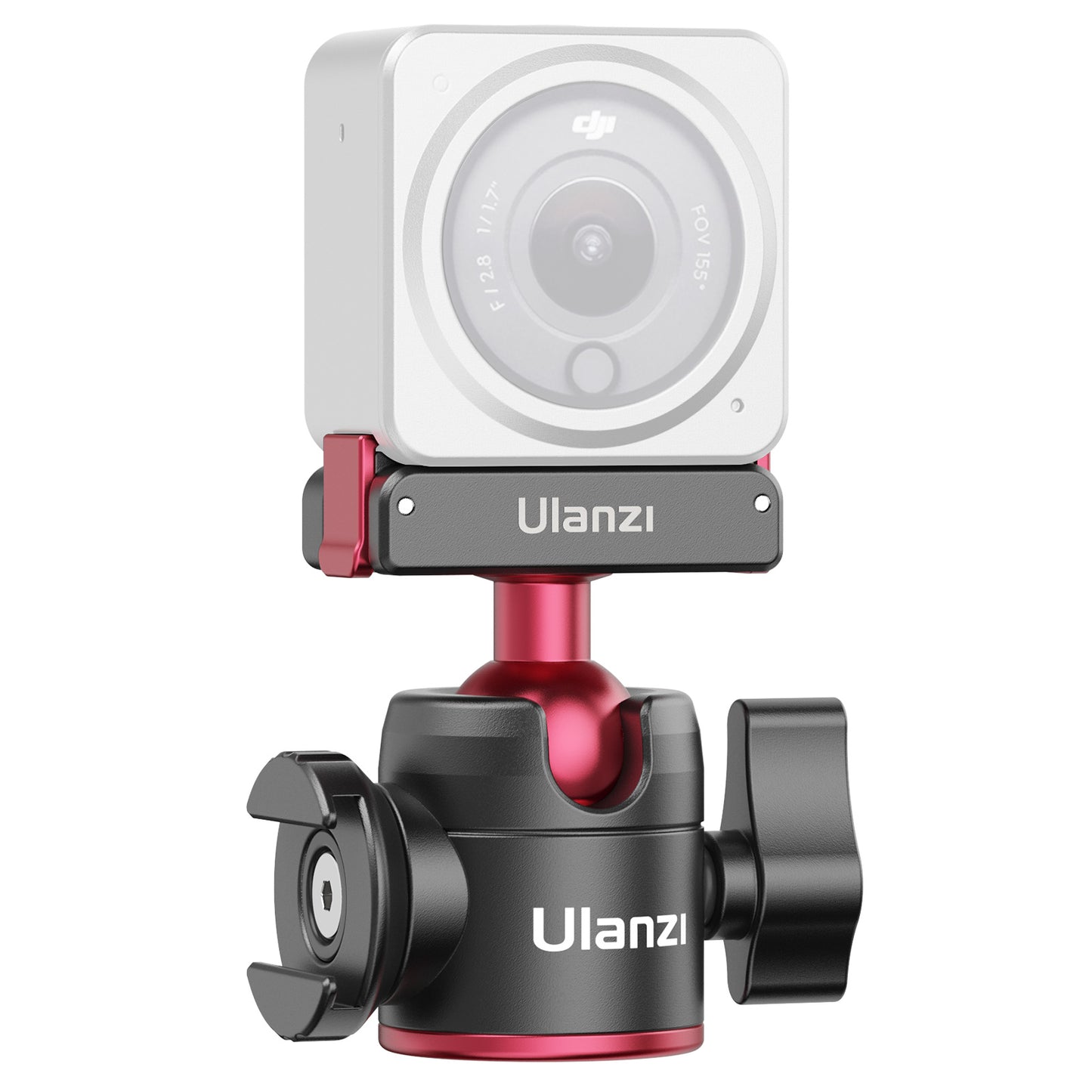 ULANZI U-180 Magnetic Quick Release Ball Head for DJI Action 2 Camera Mount Adapter with 1/4" Screw Port