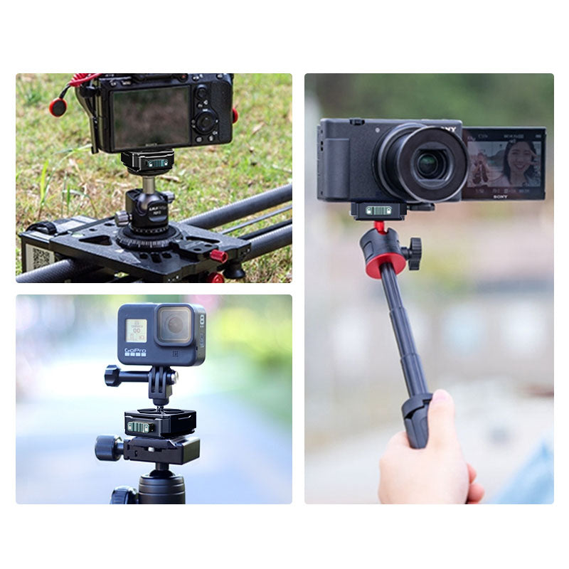 Uniqkart Tripod Gimbal Camera Holder Quick Release Plate Aluminum Alloy Camera Accessories for Photography