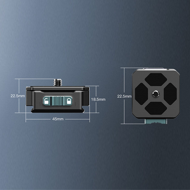 Uniqkart Tripod Gimbal Camera Holder Quick Release Plate Aluminum Alloy Camera Accessories for Photography