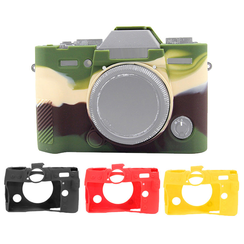 F38596-9 for Fujifilm X-T30 Soft Silicone Camera Sleeve Case Anti-drop Anti-dust SLR Camera Body Cover - Black