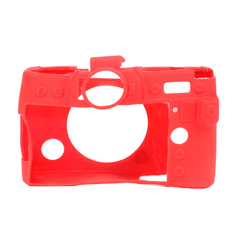 F38596-9 for Fujifilm X-T30 Soft Silicone Camera Sleeve Case Anti-drop Anti-dust SLR Camera Body Cover - Red