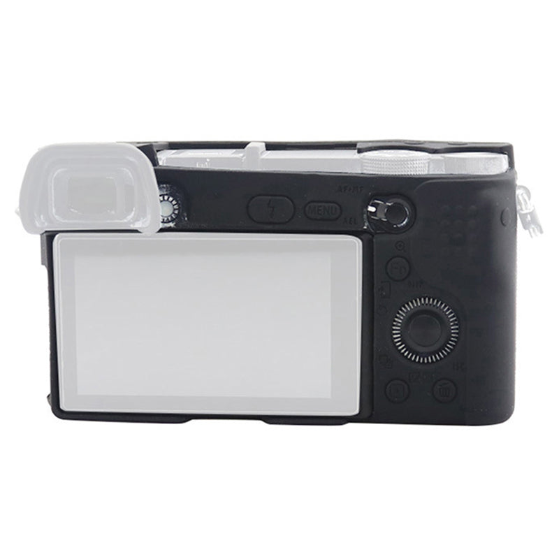 F34164 Soft Silicone Camera Case for Sony A6300 Portable Protective Cover - Black