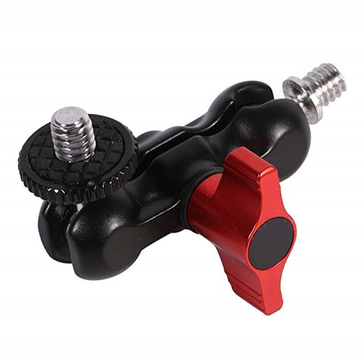 PY-093-1 Adjustable Monitor Mount Universal Camera Clamp Mount with 1/4" and 3/8" Screw Adapter Magic Arm Clamp