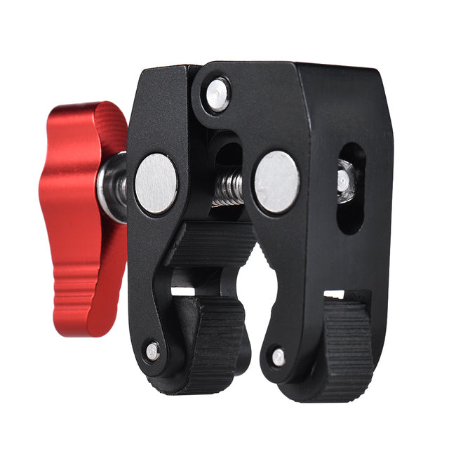 PY-093-1 Adjustable Monitor Mount Universal Camera Clamp Mount with 1/4" and 3/8" Screw Adapter Magic Arm Clamp