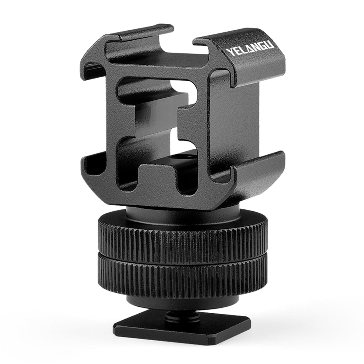 YELANGU A681 Three Cold Shoe Mount/Adapter DSLR Camera Accessory for LED Lights/Microphones/Monitors/Audio Recorder