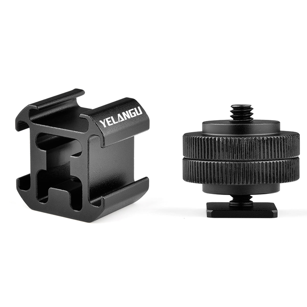 YELANGU A681 Three Cold Shoe Mount/Adapter DSLR Camera Accessory for LED Lights/Microphones/Monitors/Audio Recorder