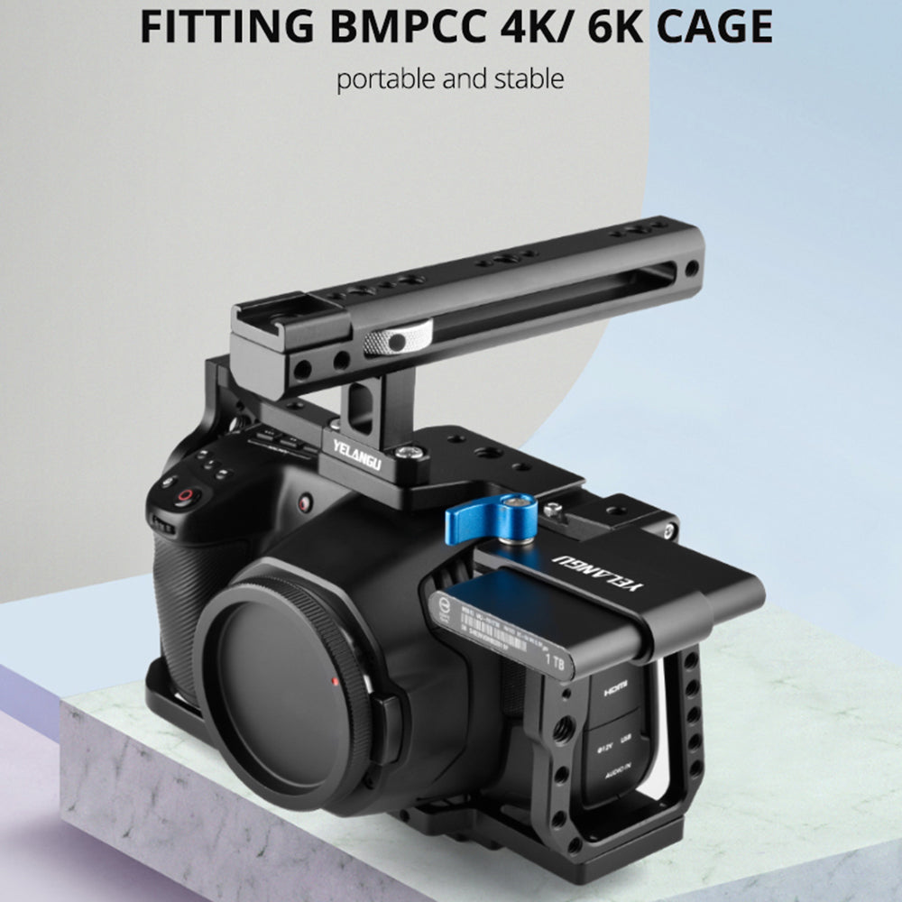 YELANGU A65 Mount Bracket SSD Holder for Samsung T5 SSD Holder Mount Collocated with BMPCC 4K and 6K Camera Cage