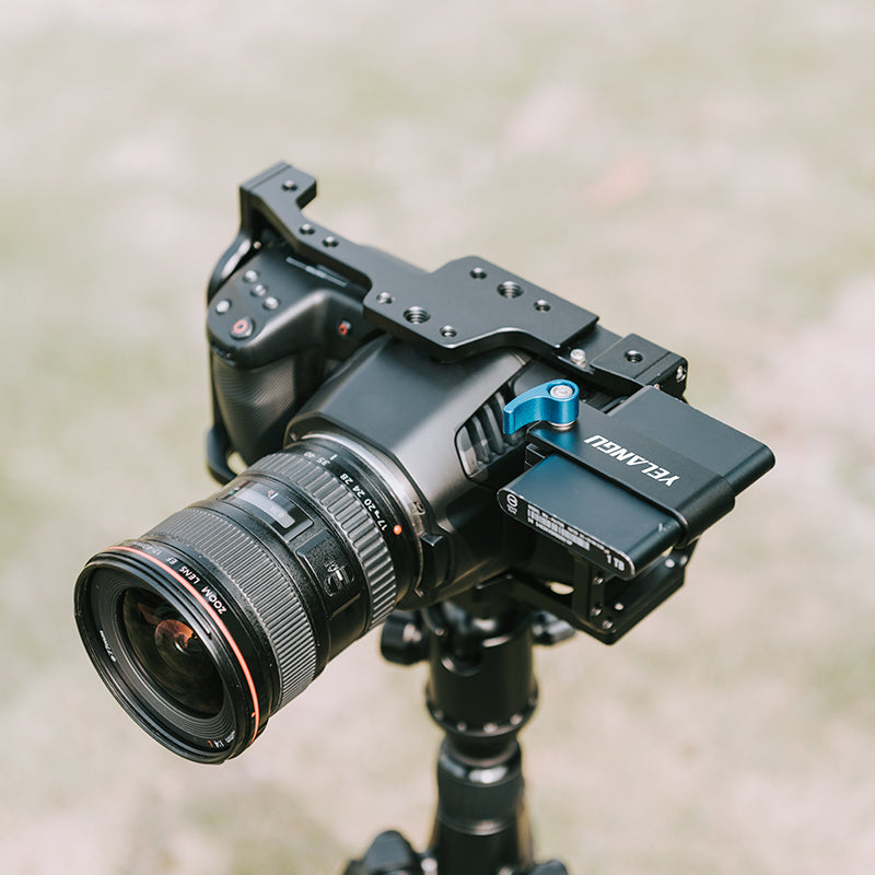 YELANGU A65 Mount Bracket SSD Holder for Samsung T5 SSD Holder Mount Collocated with BMPCC 4K and 6K Camera Cage