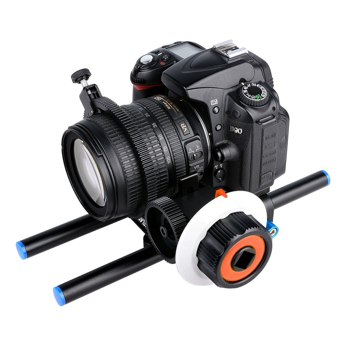 Yelangu F0 Follow Focus Camera with Gear Ring Strap for Canon/Nikon Cameras/Video Cameras/DSLR - Orange