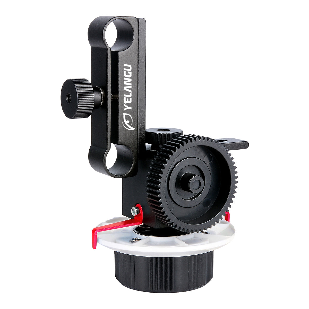Yelangu F0 Follow Focus Camera with Gear Ring Strap for Canon/Nikon Cameras/Video Cameras/DSLR - Red