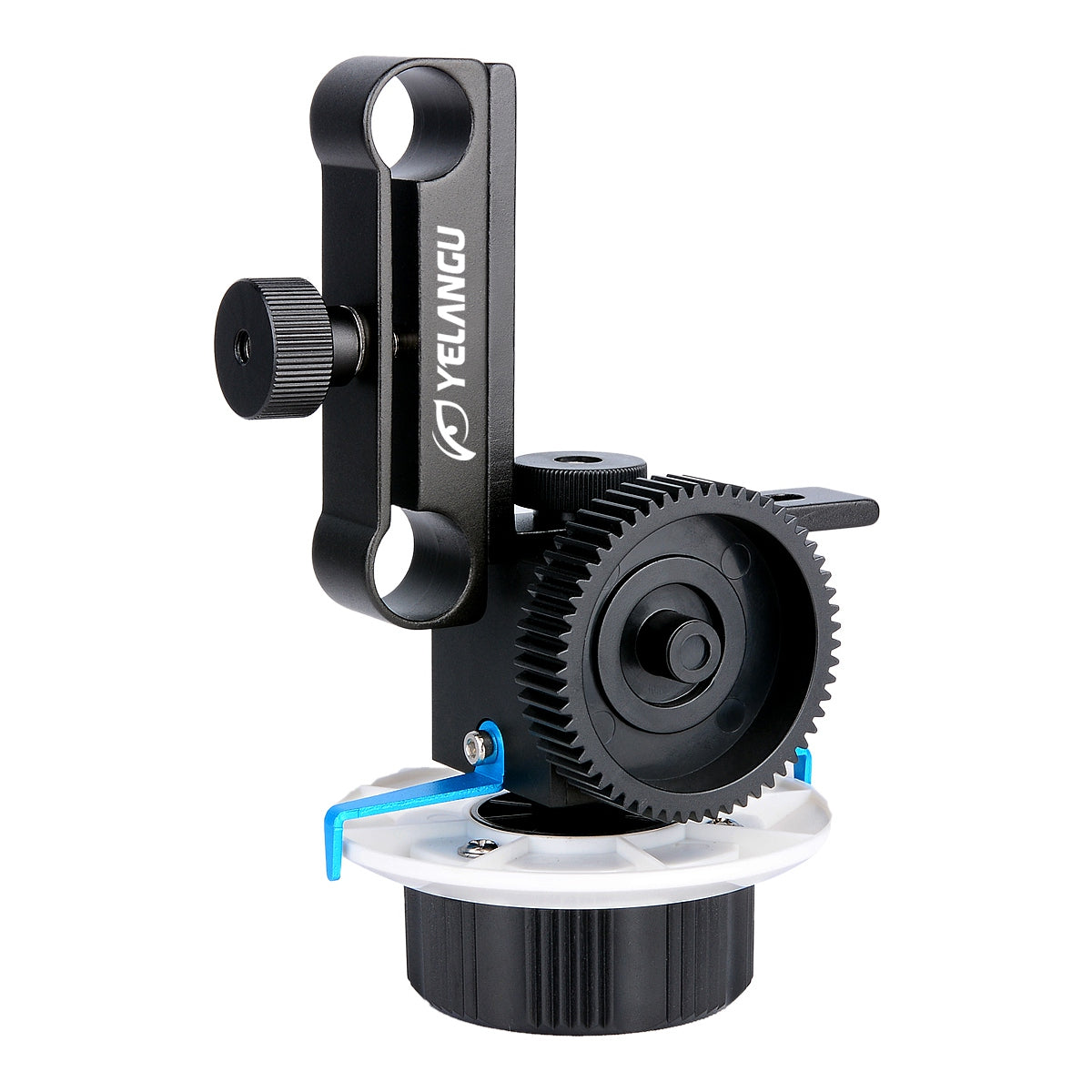 Yelangu F0 Follow Focus Camera with Gear Ring Strap for Canon/Nikon Cameras/Video Cameras/DSLR - Blue