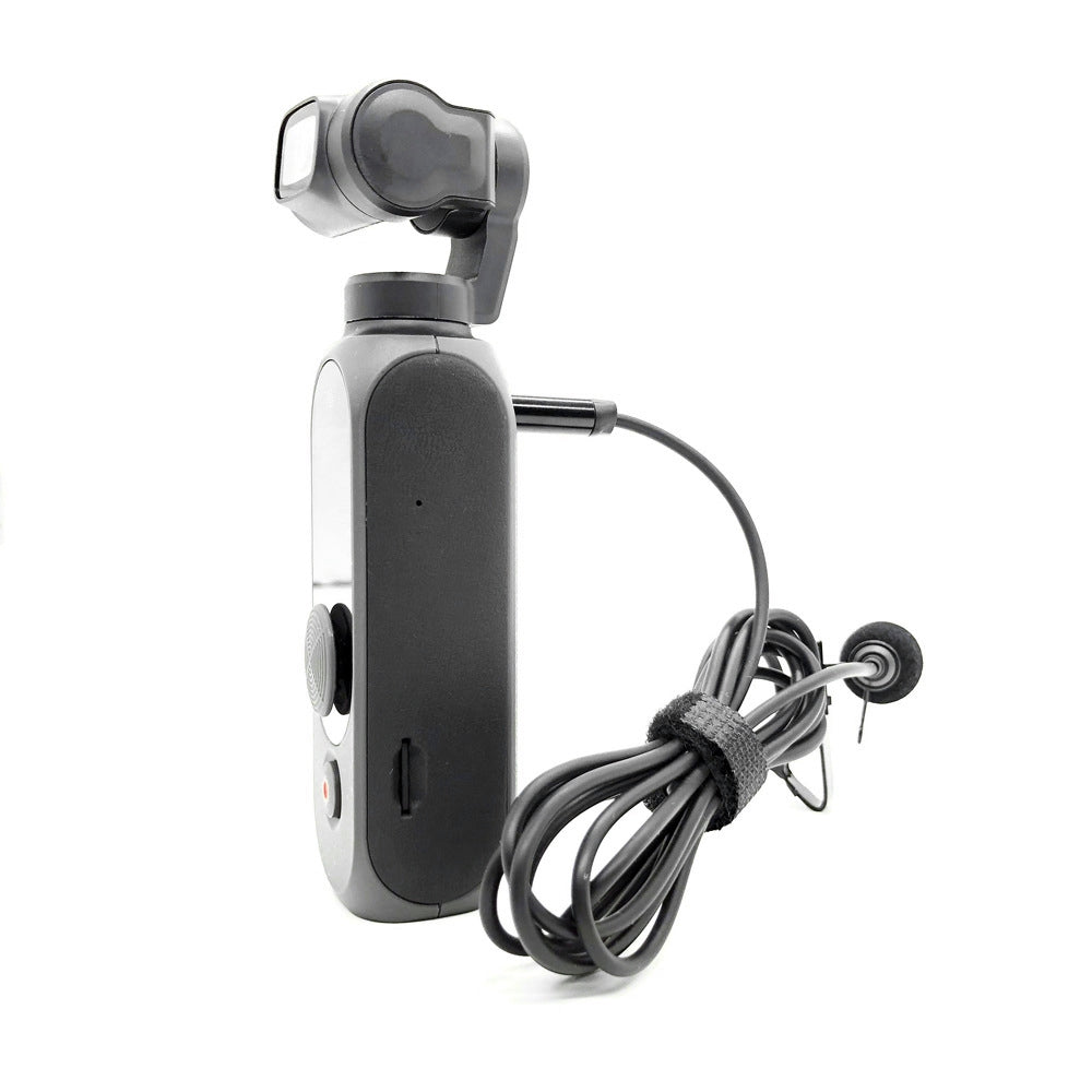HTX HT-F02LM for FIMI PALM 2/Pro Omnidirectional Microphone 3.5mm Hi-Fi Recording Mic Clip-On Clipper Microphone