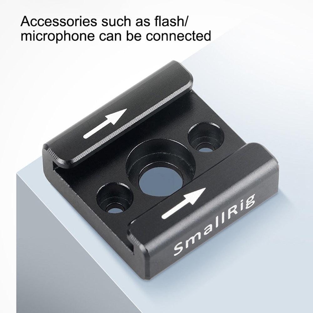SMALLRIG 2060 Quick-Release Standard Cold Shoe Camera Accessory for Mounting Microphone/Flash