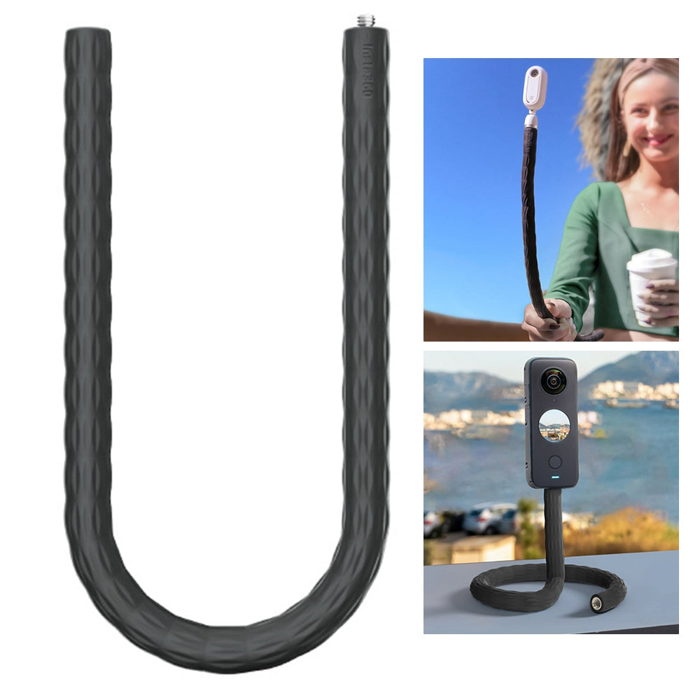 TY-RXZJ-360 for Insta360 GO2/ONE X2/RS/R/X Flexible Twist Mount Clamp Goose-Neck Stand Selfie Stick