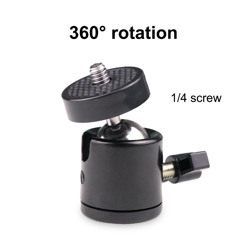 Tripod Ball Head with 1/4 Interface 360-Degree Panoramic Ball Head for Tripod/Monopod/Slider/DSLR/Camera/Camcorder