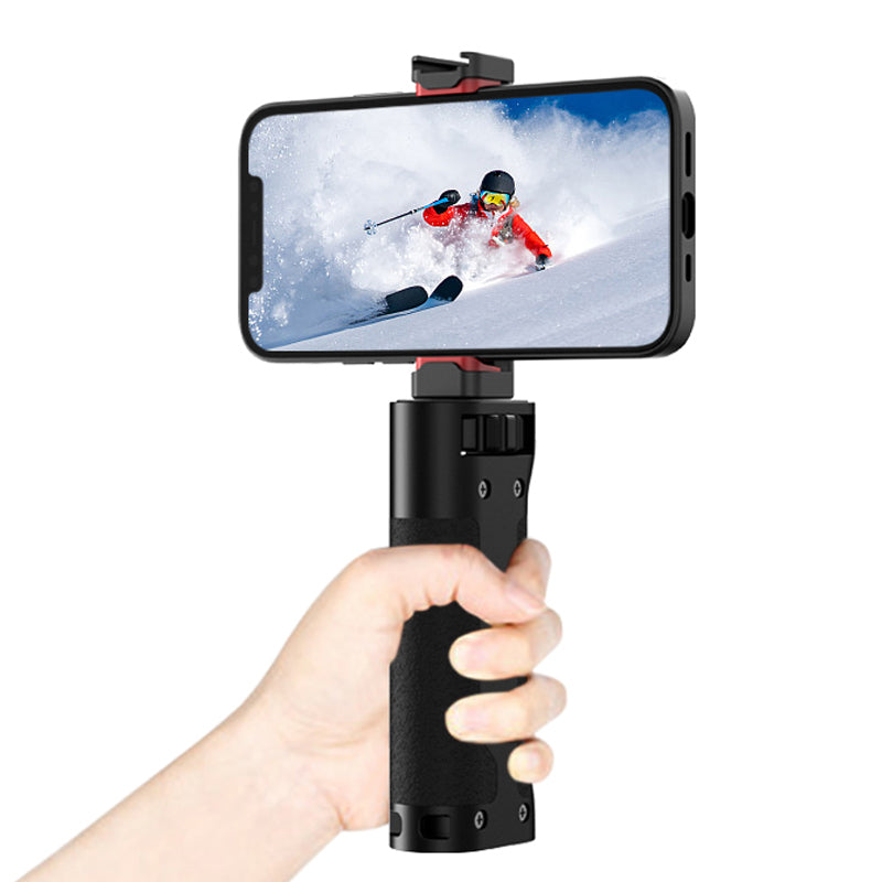 Uniqkart DH03 L-Shape Metal Handheld Frame Cage for DJI Zhiyun Feiyu Mobile Phone Stabilizer External Stand for Photography