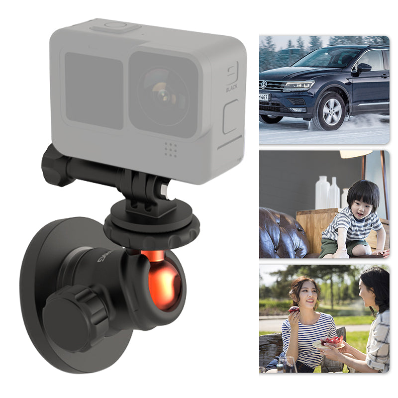 Uniqkart Magnetic Bracket for Sports Camera Angle Adjustable Aluminum Alloy Stand