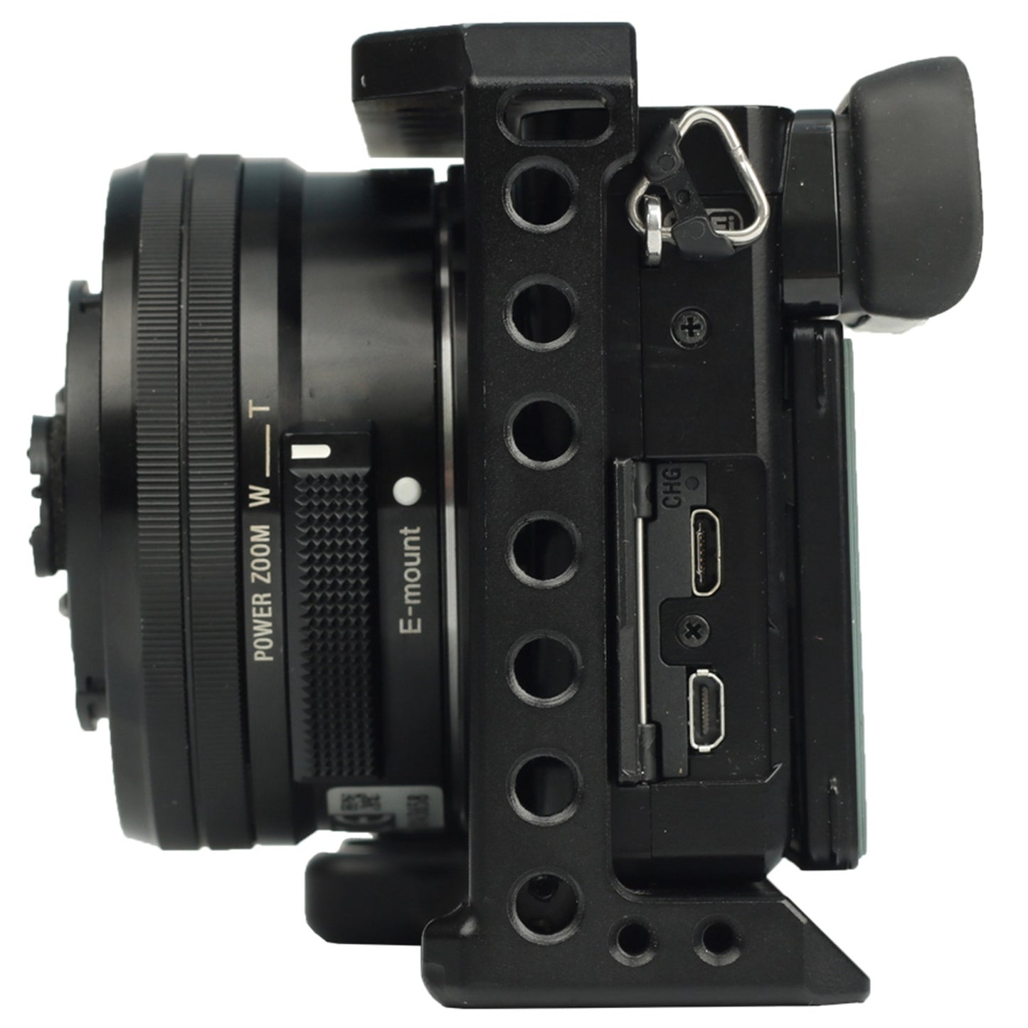 ADAI for Sony A6 SLR Camera Cage Aluminum Alloy Cold Shoe 1 / 4 Screw Hole Expansion Frame