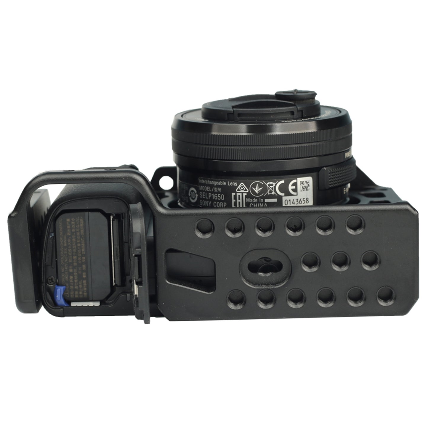 ADAI for Sony A6 SLR Camera Cage Aluminum Alloy Cold Shoe 1 / 4 Screw Hole Expansion Frame