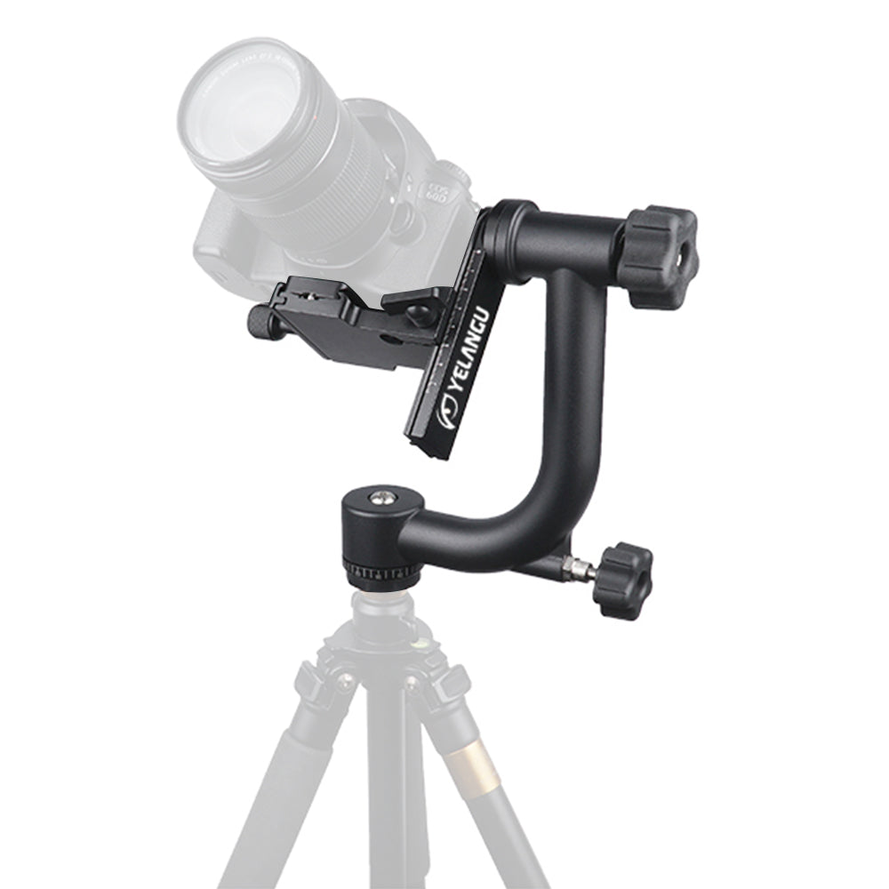 Yelangu A17 360 Degrees Horizontal Scale Aluminum Alloy Camera Gimbal Stabilizer Tripod Connection Stand