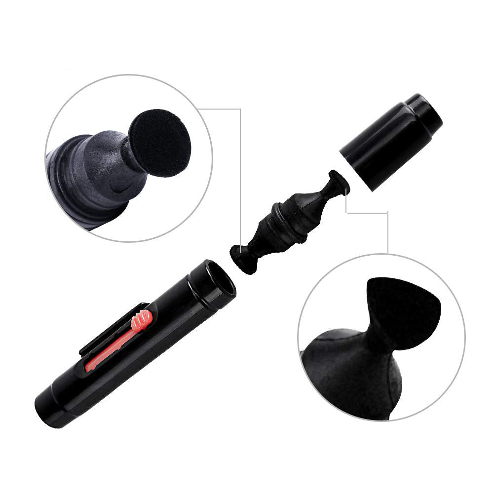DSLR Lens Cleaning Cloth + Dual Carbon Head Cleaning Pen + Air Blower Camera Lens Cleaning Kit