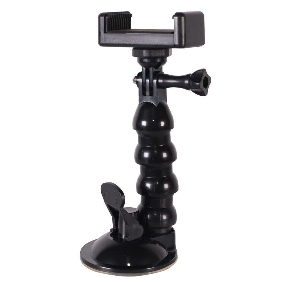 Universal Suction Cup Mount Windshield Window Dashboard Car Mount with Phone Holder for Action Cameras, Mobile Phones