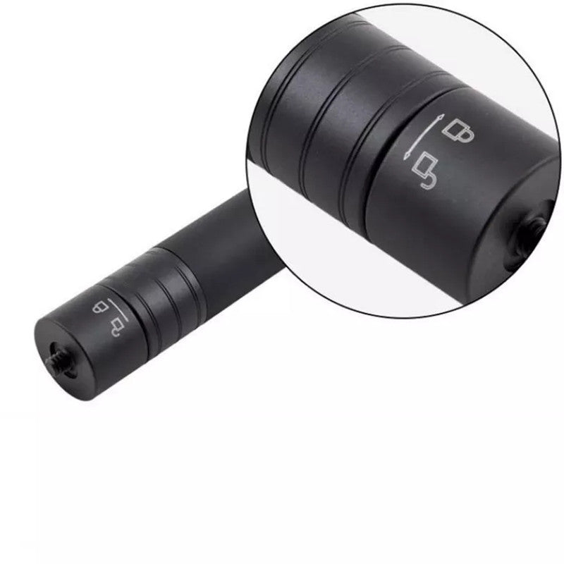 Universal Extension Rod Aluminum Alloy Handheld Pole Bar Adjustable Selfie Stick for 3-Axis Gimbal Stabilizer Camera Extended Stick with 1 / 4” Adapter