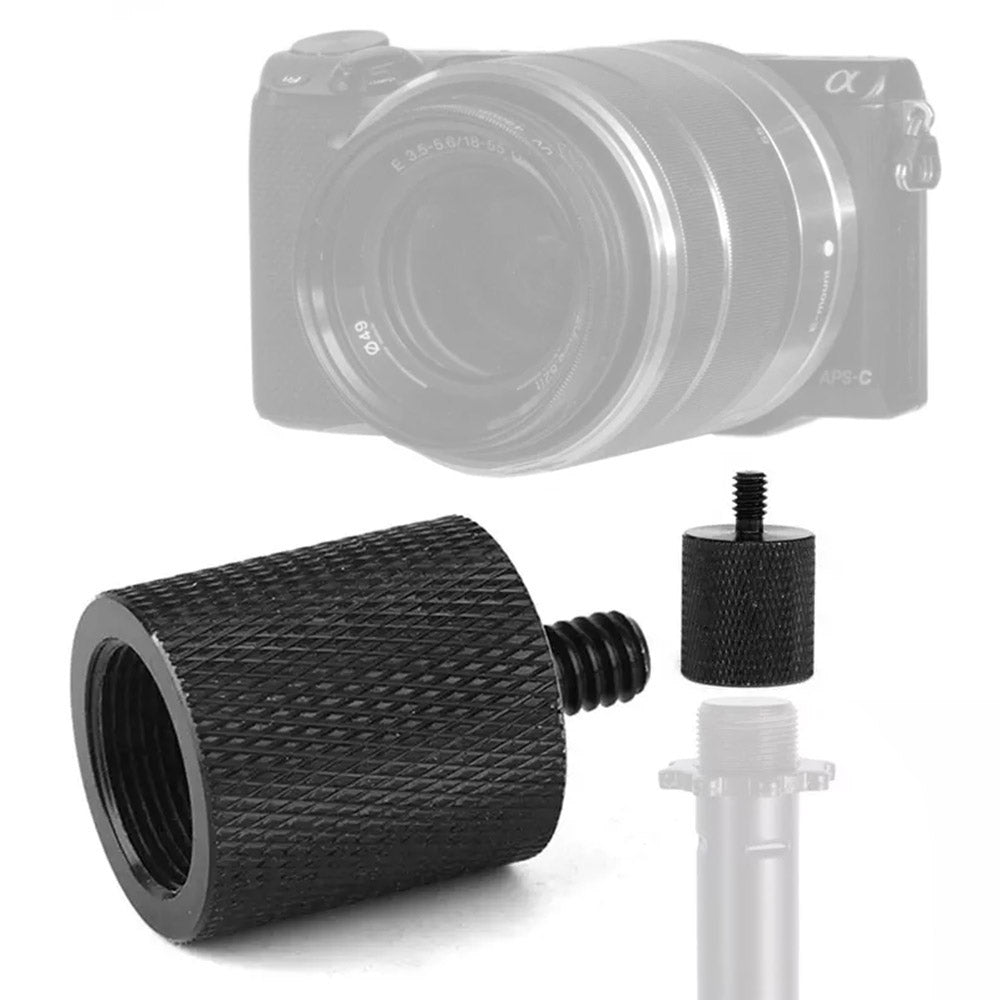 Aluminum Alloy Mic Stand Adapter 5 / 8inch Female to 1 / 4inch Male Screw Adapter Tripod Screw Converter Compatible with Other 1 / 4inch-20 Accessories
