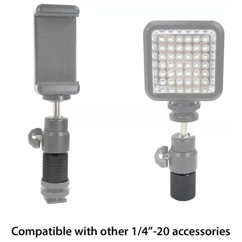 Aluminum Alloy Mic Stand Adapter 5 / 8inch Female to 1 / 4inch Male Screw Adapter Tripod Screw Converter Compatible with Other 1 / 4inch-20 Accessories