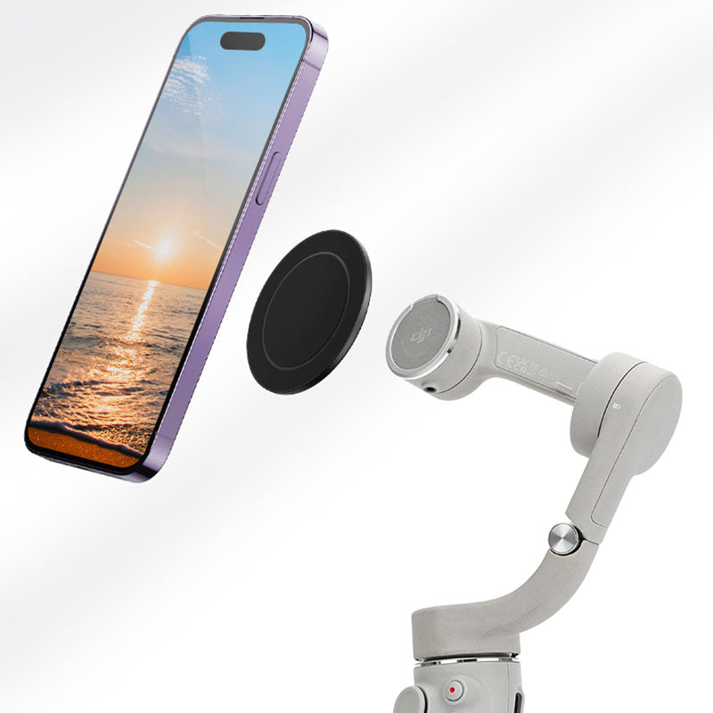 Uniqkart PH-08 Magnetic Plate Adapter Phone Mount Holder Magnet Compatible with MagSafe for DJI Osmo Gimbal Stabilizer