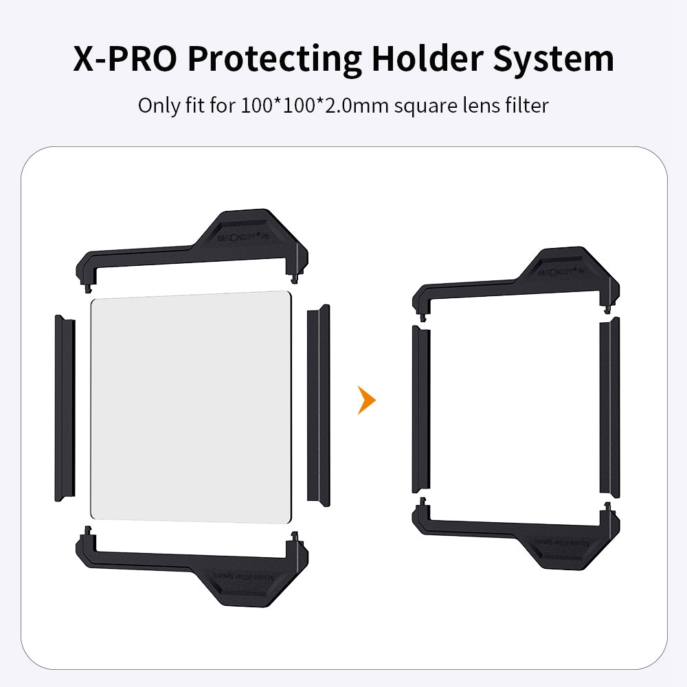 K&F CONCEPT KF31.038 2PCS Nano-X Pro 100x100mm Suqare Filter Protection Frame Camera Lens Accessories