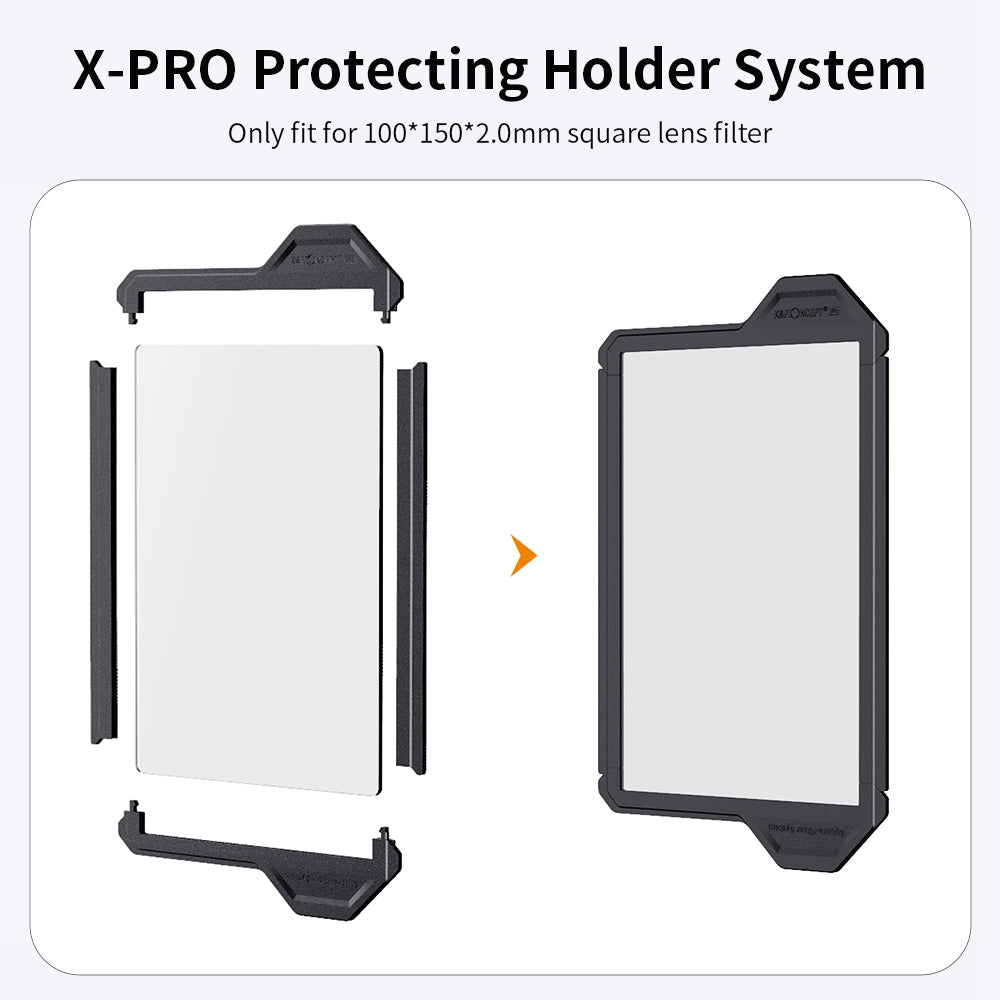 K&F CONCEPT KF31.039 2PCS Nano-X Pro 100x150mm Suqare Filter Protection Frame Camera Lens Accessories