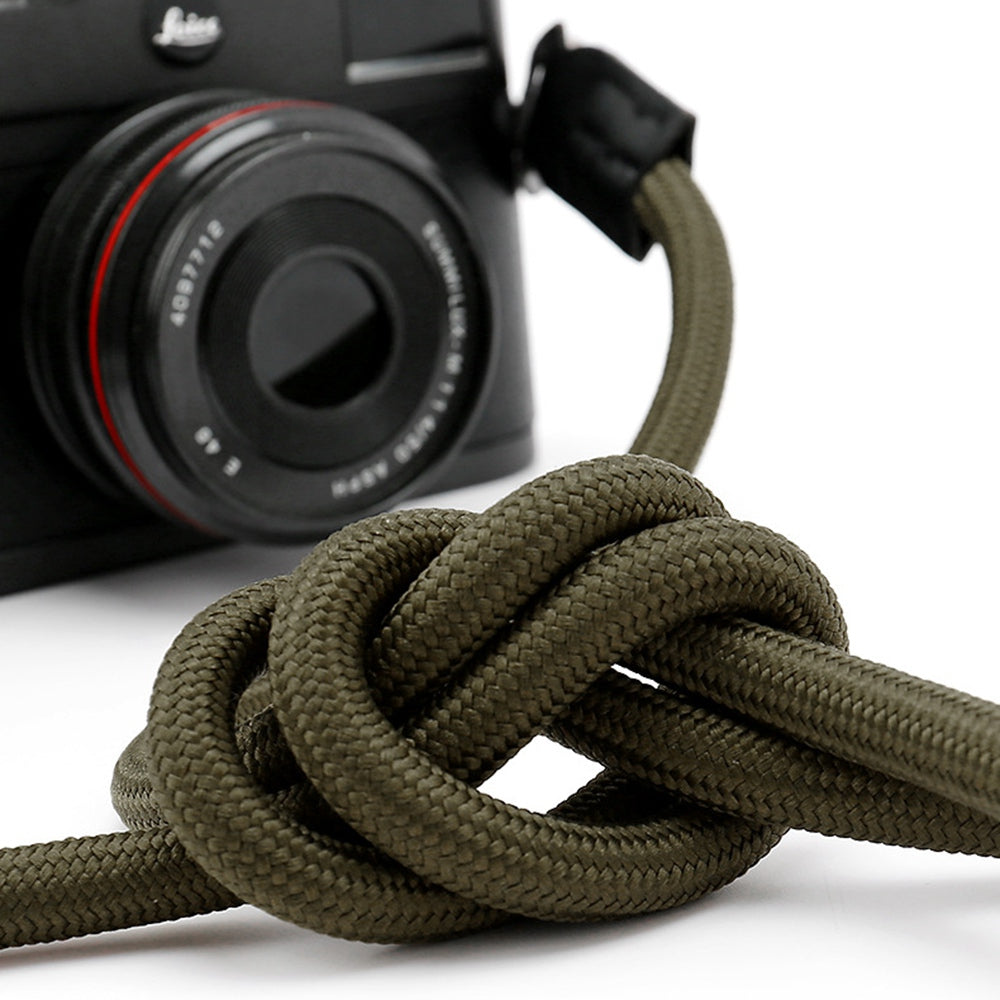 SZ Outdoor Camera Carrying Round Rope SLR Camera Neck Shoulder Strap Braided Rope - Green