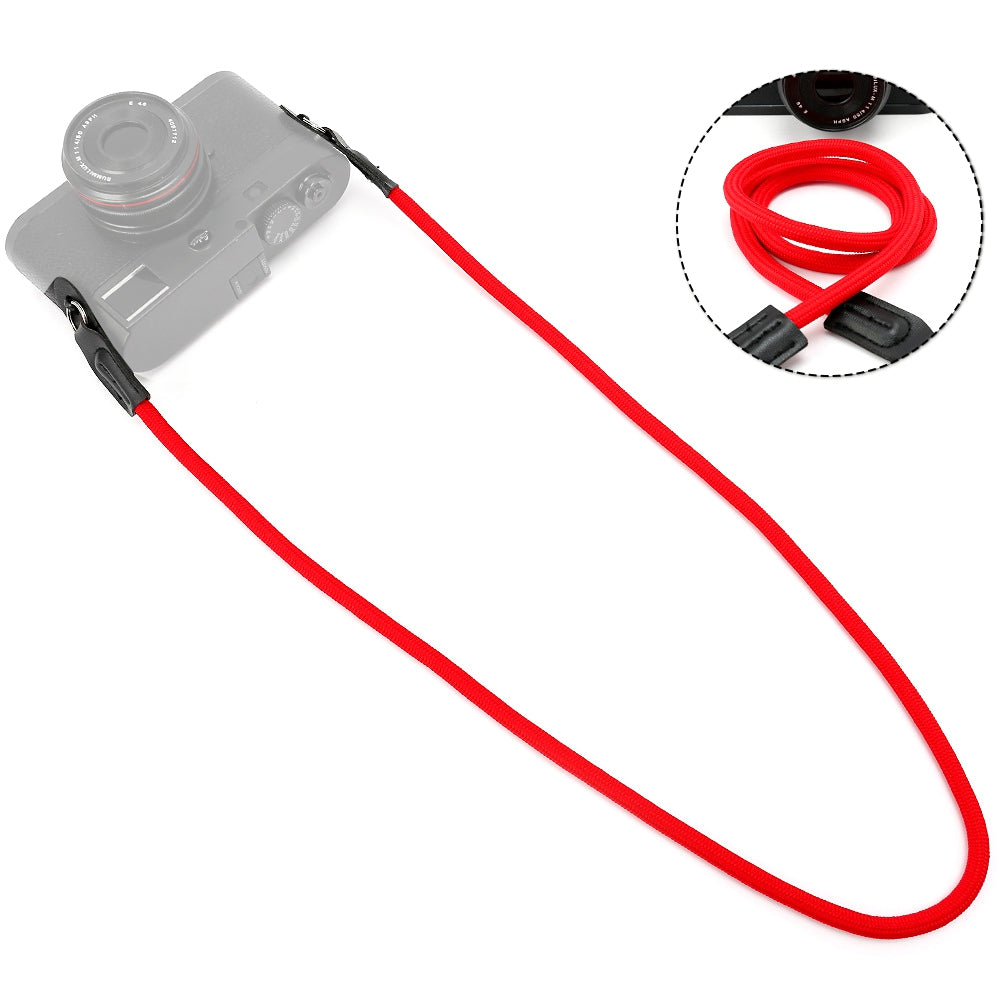 SZ Outdoor Camera Carrying Round Rope SLR Camera Neck Shoulder Strap Braided Rope - Red