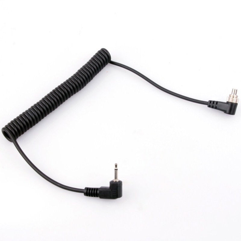 100cm Flash Light Spring Cable PC to 2.5mm Male to Male Sync Cord for Photography Studio Camera Flash Trigger Accessories
