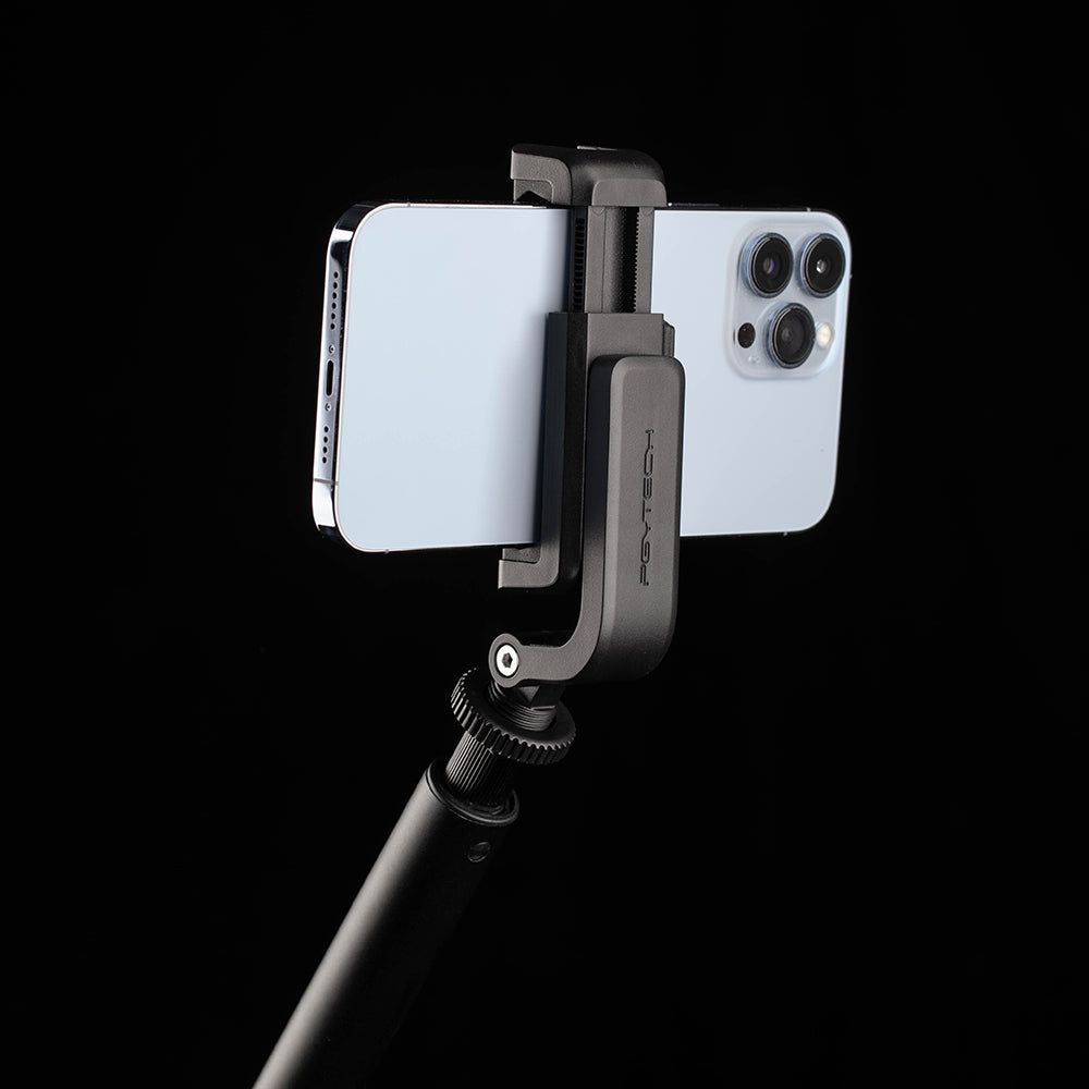 PGYTECH P-CG-140 Portable Phone Holder Clip with Dual Cold Shoe Mount for Live Streaming Video Recording