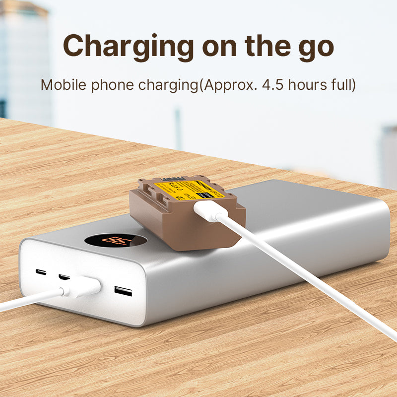 Uniqkart 3030 UNP-FZ100 For Sony Camera Battery 2250mAh Power Supply Type-C Rechargeable Battery Pack Replacement