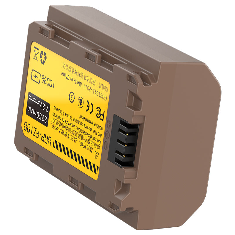 Uniqkart 3030 UNP-FZ100 For Sony Camera Battery 2250mAh Power Supply Type-C Rechargeable Battery Pack Replacement