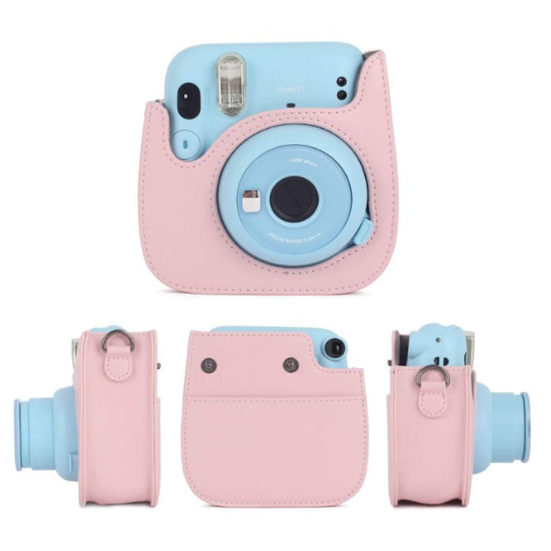 Instant Cameras Camera Accessories 5-in-1 Colorful Bundle Kit for FujiFilm Mini 11 / 9 / 8, Includes Camera Bag, Album and Other Elements for Collecting / Displaying Photos - Pink