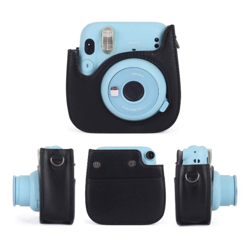 Instant Cameras Camera Accessories 5-in-1 Colorful Bundle Kit for FujiFilm Mini 11 / 9 / 8, Includes Camera Bag, Album and Other Elements for Collecting / Displaying Photos - Black