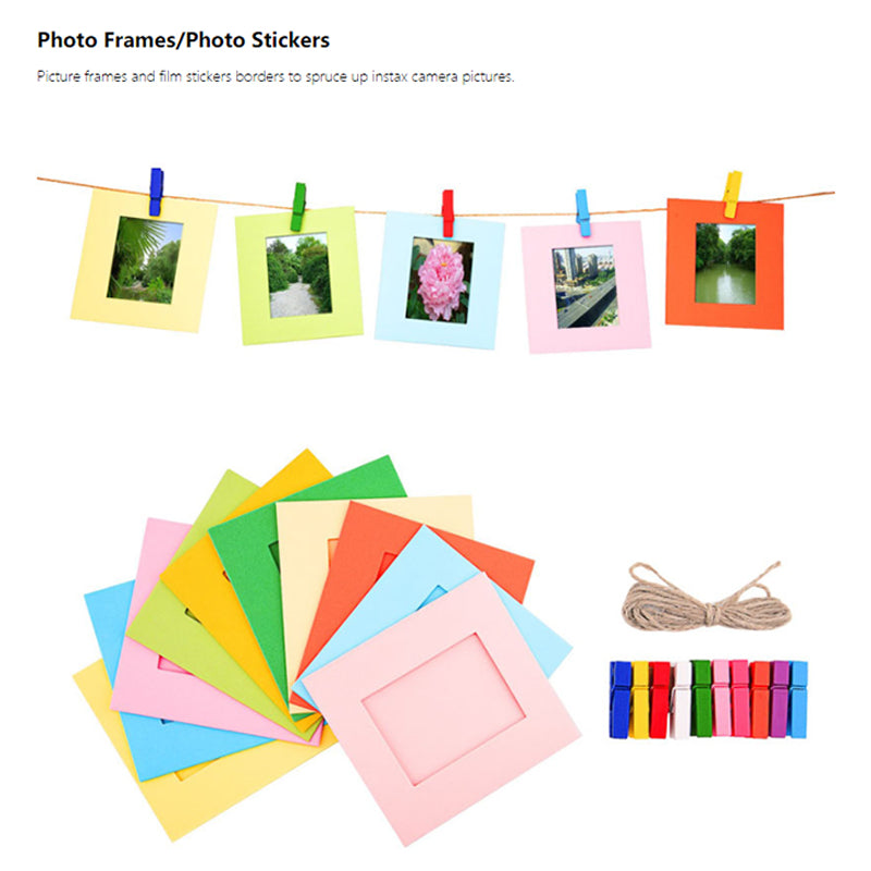 Instant Cameras Camera Accessories 5-in-1 Colorful Bundle Kit for FujiFilm Mini 11 / 9 / 8, Includes Camera Bag, Album and Other Elements for Collecting / Displaying Photos - Black