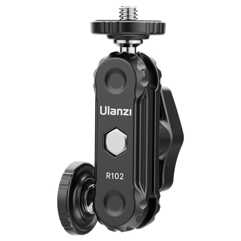 ULANZI R102 1Pc Metal Magic Arm With 360 Degree Double Ball Heads 1 / 4inch Screw Extend Mount for DSLR Camera Monitor Video Light Mic Tripod