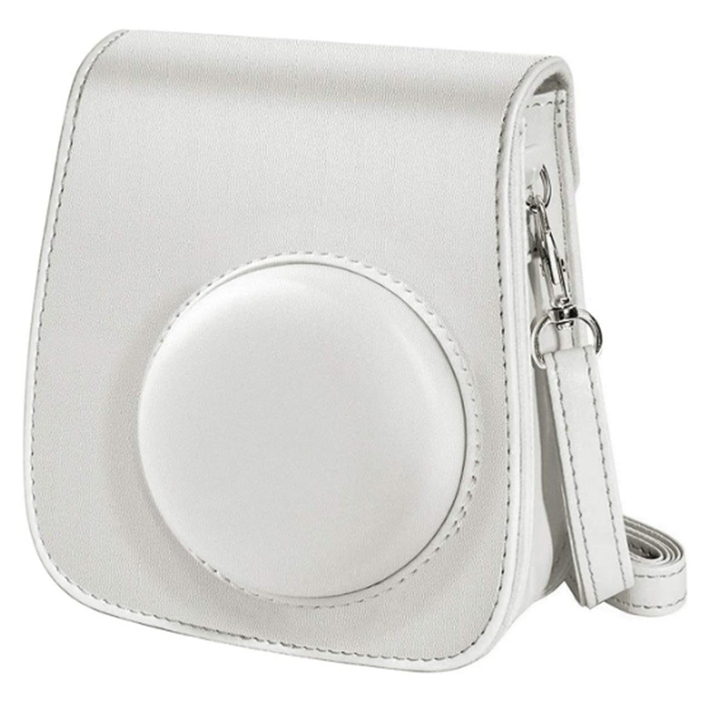 Instant Camera Accessories Compatible with Fujifilm Instax Mini 11, 14-in-1 Shutter Accessories Bundle with PU Leather Bag / Shoulder Strap / Instant Camera Gift Sets - White